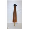 Image 1 : VINTAGE ORIENTAL BAMBOO RICE PAPER PARASOL BROWN