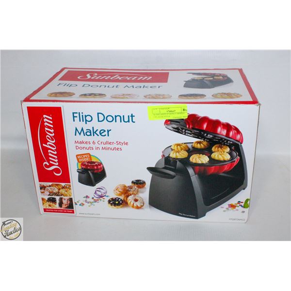 SUNBEAM FLIP DONUT MAKER CRULLER STYLE