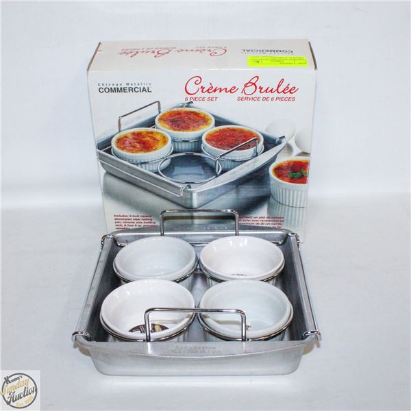 VINTAGE CRÈME BRULEE SET NOT ORIGINAL RAMEKINS