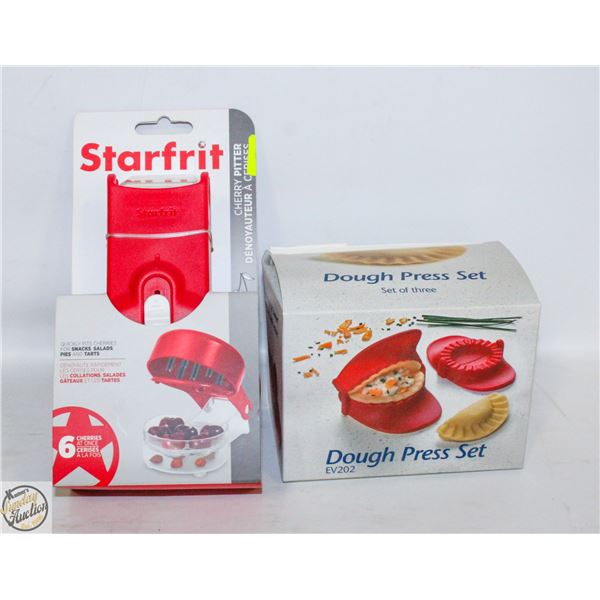 DOUGH PRESS SET WITH STARFRIT CHERRY PITTER