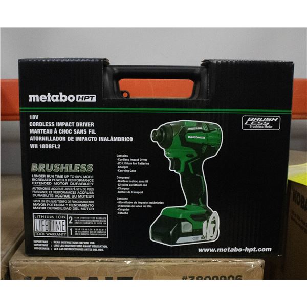 BRAND NEW METABO HPT 18VOLT CORDLESS IMPACT DRIVER