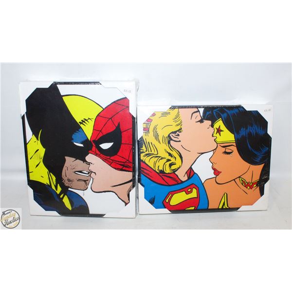 TWO NEW BOARD PRINTS BY ALEX CHERRY "HEROES" &