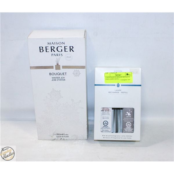2 NEW MAISON BERGER BOUQUET AND LAMPE REFILL