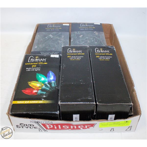FLAT OF UNIVERSAL USB ROMAN LIGHTS - MULTI COLOR