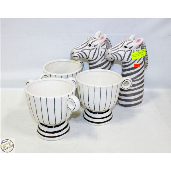 LOT OF NEW ZEBRA PATTERN SHOWHOME DECOR
