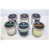 Image 1 : 6 NEW FORTUNE CANDLES BY WHISKEY RIVER - SOY WAX