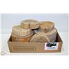 Image 1 : FLAT OF WOODEN COOKIES
