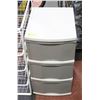 Image 1 : IKEA STORAGE SHELF WITH STORAGE BINS