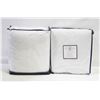 Image 1 : 2 QUILTED FEATHER BED PROTECTOR DOUBLE