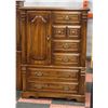 Image 1 : VINTAGE WOODEN DRESSER CABINET H-53" W-21" L-39"