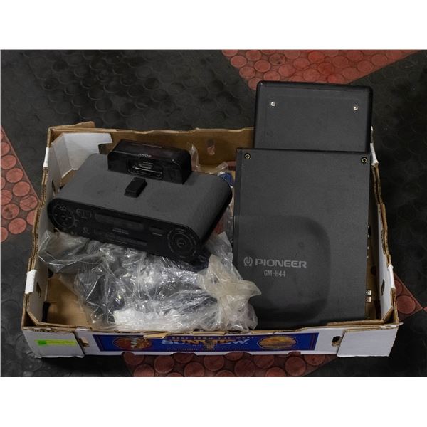 PIONEER CAR AMP AND CD STACKER,