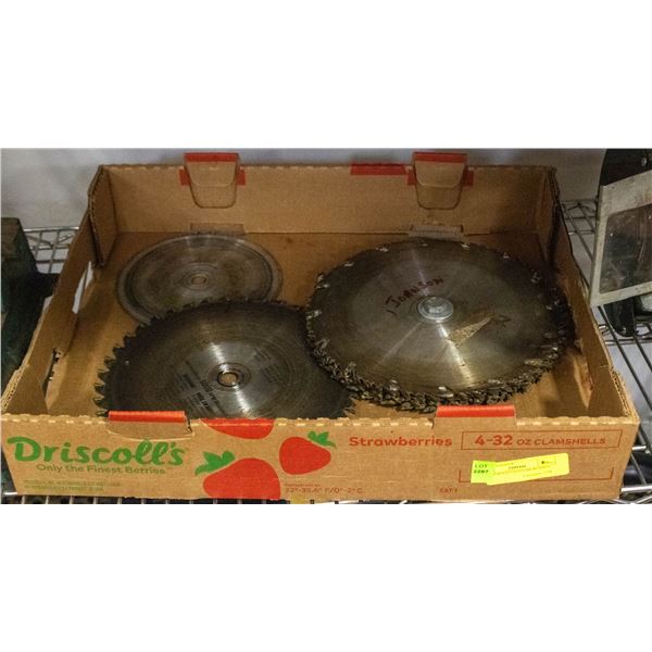 10 ASSORTED USED SAW BLADES