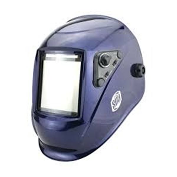 NEW SUA WELDING HELMET AUTO DARKENING 4 X 4" BLUE