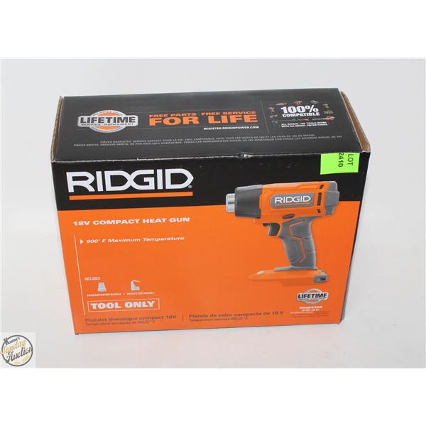 NEW RIDGID 18 VOLT COMPACT HEAT GUN
