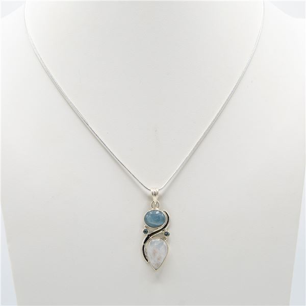 Beautiful Natural 7 Ct Aquamarine Pendant