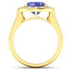 Image 4 : 14KT Yellow Gold 3.43ct Tanzanite and Diamond Ring