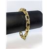 Image 1 : Impressive 21.8 Gram 14 Kt Gold Plate Rolo Box Link Bracelet