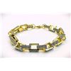 Image 2 : Impressive 21.8 Gram 14 Kt Gold Plate Rolo Box Link Bracelet