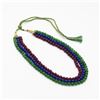 Image 4 : 642.5 Cttw Natural Ruby, Emerald and Blue Sapphire Necklace