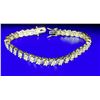 Image 5 : Sparkling 14 Kt Gold Plated Tennis Bracelet