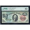 Image 1 : 1869 $1 Rainbow Legal Tender Note PMG 63