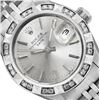Image 1 : Rolex Ladies Stainless Steel Pyramid Diamond Bezel Date Watch