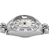 Image 6 : Rolex Ladies Stainless Steel Pyramid Diamond Bezel Date Watch