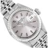Image 1 : Rolex Ladies Stainless Steel 14K Fluted Bezel Date Watch