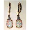 Image 1 : Dazzling 4 Cwt. Welo Color Play Lab Simulated Opal Earrings