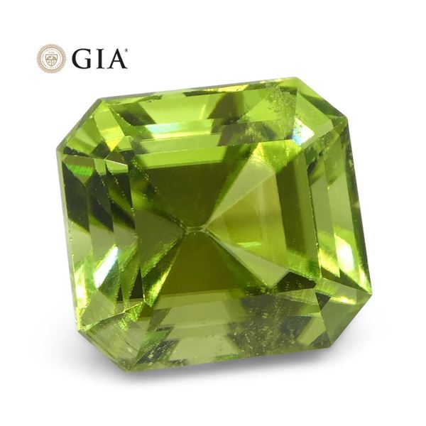 Impressive GIA Certified 6.64 Ct Natural Peridot