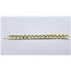 Image 1 : Strong 63.7 Gram 14 Kt  Gold Plate Curb Link Bracelet