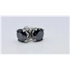 Image 3 : Gorgeous 4 Ctw Black Lab Simulated Diamond Earrings