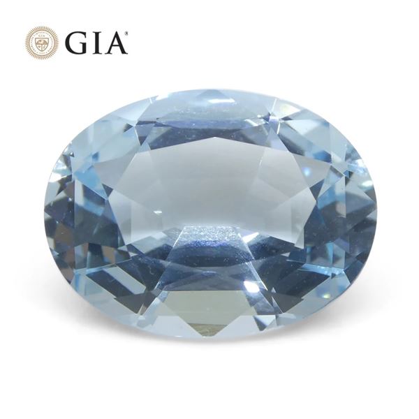 Huge 11.16 Ct GIA Certified Natural Aquamarine