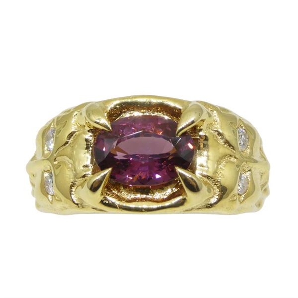 Unique 2.11 Ct Natural Pink Spinel Ring