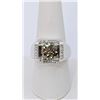 Image 1 : Men's Huge Sparkling 3.45 Ct Fire Moissanite Ring
