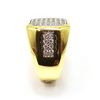 Image 5 : Men's 14 Kt Gold Plate 6.25 Ct.. Lab Simulated Diamond Ring