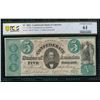 Image 1 : 1861 $5 CT-33 Confederate PCGS 61