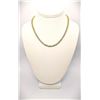 Image 2 : 14 Kt Yellow Gold Plated 18.5 Cttw Lab Simulated Diamond Tennis Necklace