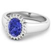 Image 3 : 14KT White Gold 1.09ct Tanzanite and Diamond Ring