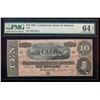 Image 1 : 1864 $10 T-68 Confederate PMG 64EPQ