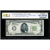 Image 1 : 1934 $5 Atlanta FRN PCGS 63PPQ