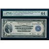Image 1 : 1918 $1 New York FRBN PMG 64EPQ