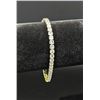 Image 4 : 14 Kt Yellow Gold Plated Lab Simulated Diamond Tennis Bracelet