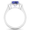 Image 4 : 14KT White Gold 1.99ctw Tanzanite and Diamond Ring
