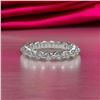 Image 3 : Beautiful 3.15ctw VVs1 White F-G Moissanite Eternity Ring