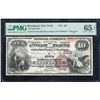 1882 $10 Brockport NY National PMG 65EPQ