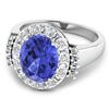 Image 2 : 14KT White Gold 3.43ct Tanzanite and Diamond Ring