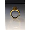 Image 5 : 14 K Gold Plated Marquis Cut Lab Simulated Diamond Ring