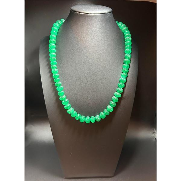 Huge 620.5 Cttw Natural Mined From The Earth Emerald Necklace