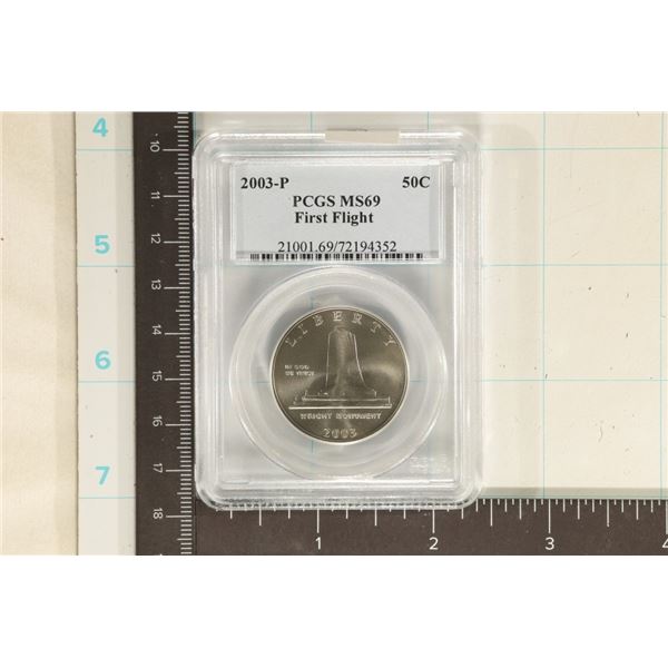2003-P FIRST FLIGHT US HALF DOLLAR PCGS MS69